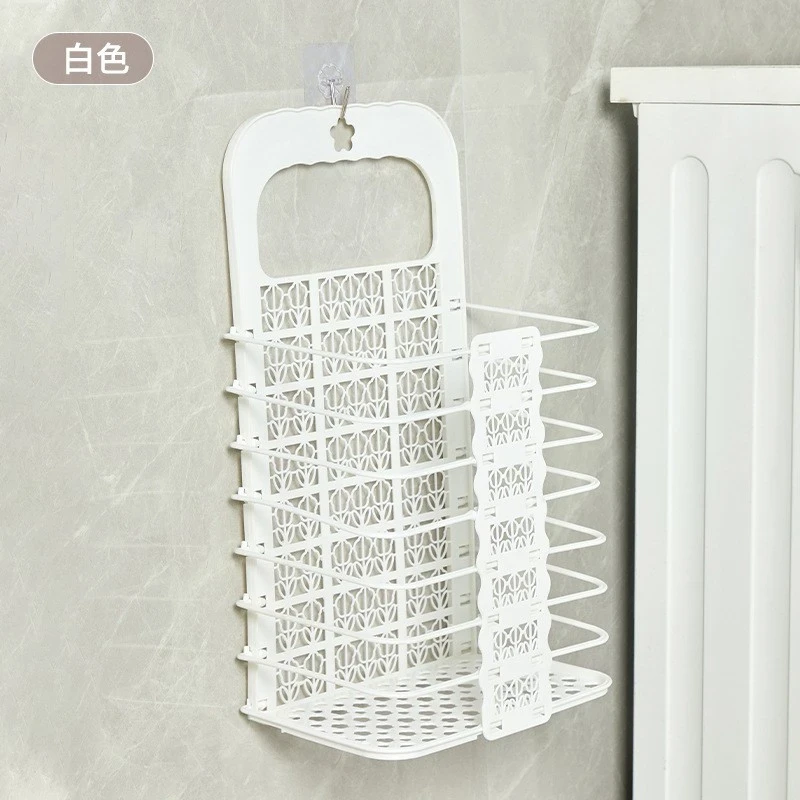 Plastic Folded Hanging Laundry Basket