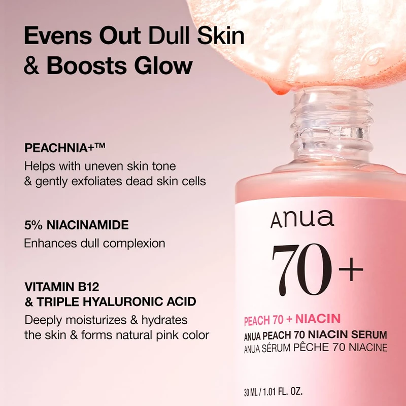 Anua Peach 70% Niacinamide Serum 30ml - Image 4