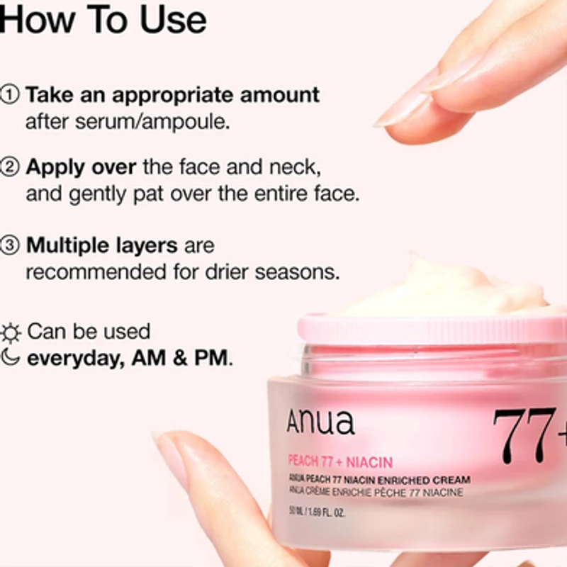 Anua Peach 77 Niacin Enriched Cream 50ml