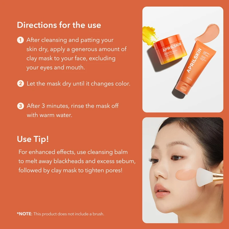 APRILSKIN CARROTENE PORE CLAY MASK 100g - Image 3