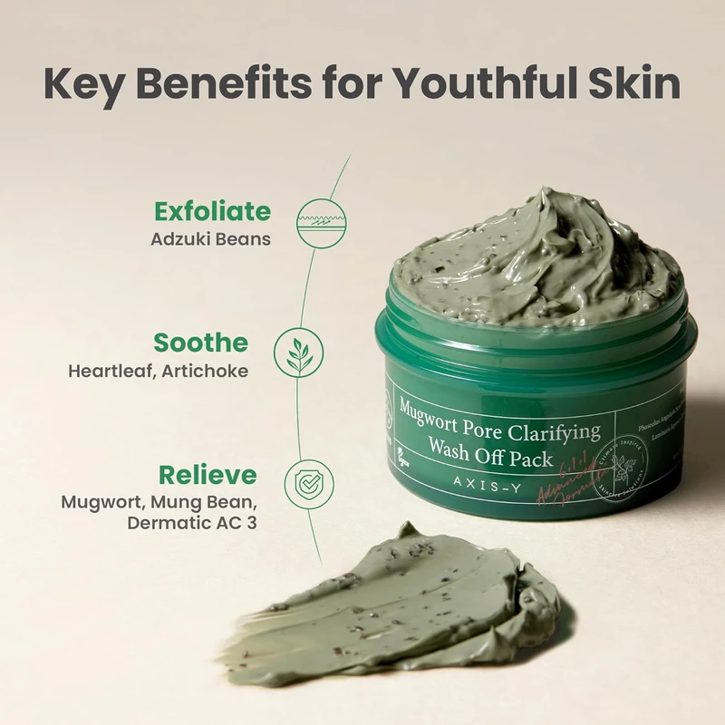 AXIS-Y Mugwort Pore Clarifying Wash Off Mask 100ml