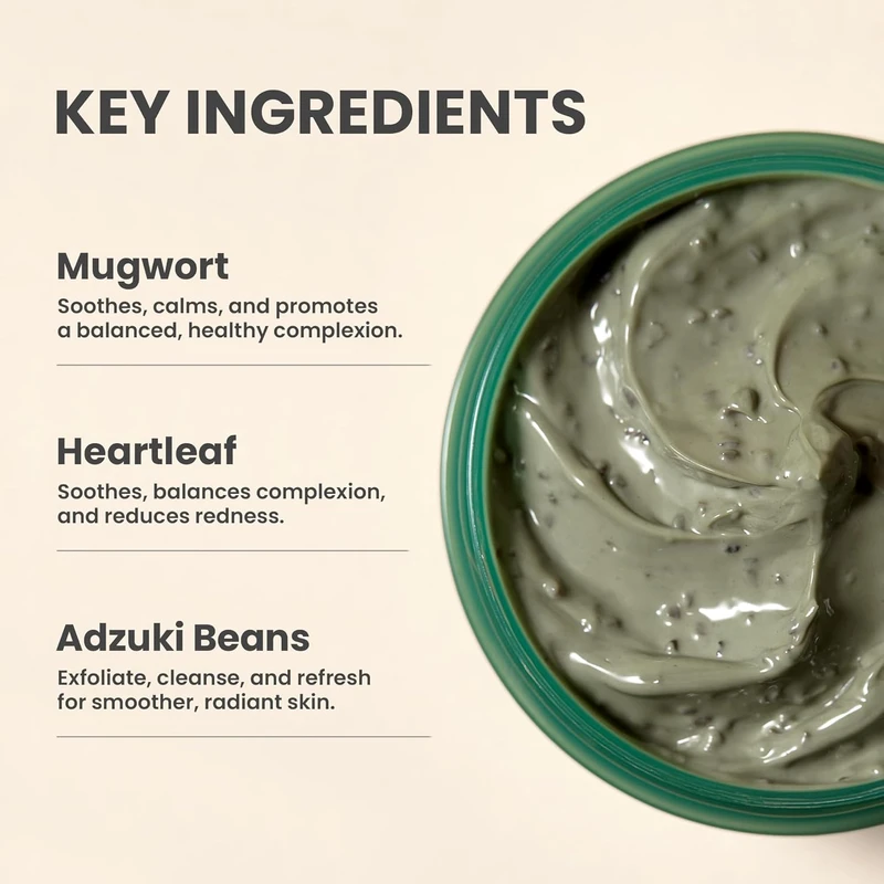 AXIS-Y Mugwort Pore Clarifying Wash Off Mask 100ml - Image 3