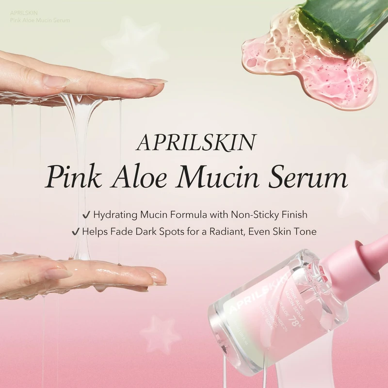 APRILSKIN PINK ALOE MUCIN SERUM (30ml)