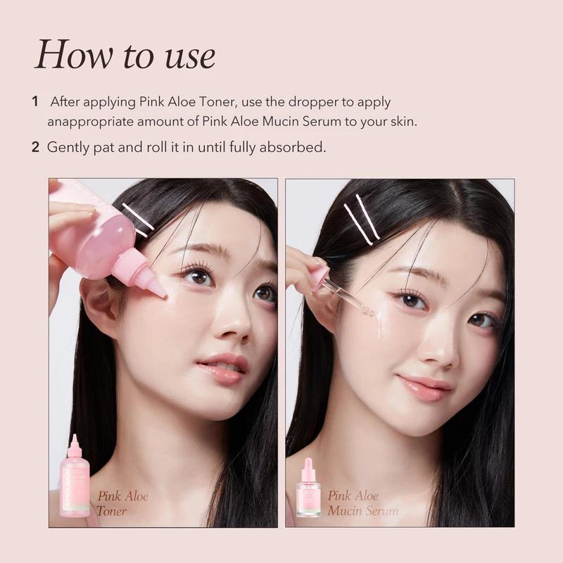 APRILSKIN PINK ALOE MUCIN SERUM (30ml) - Image 4