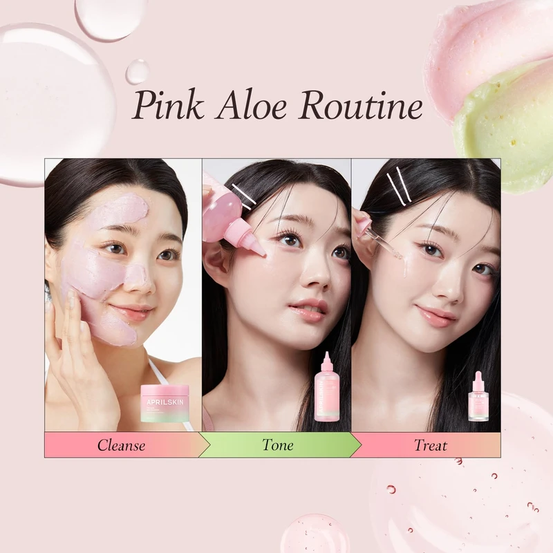 APRILSKIN PINK ALOE MUCIN SERUM (30ml) - Image 5