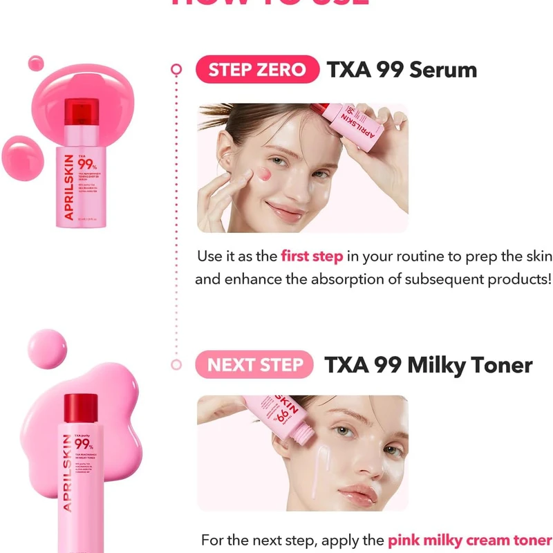 APRILSKIN TXA NIACINAMIDE TONING SHOT 99 SERUM 30ml - Image 3