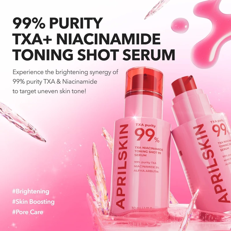 APRILSKIN TXA NIACINAMIDE TONING SHOT 99 SERUM 30ml - Image 7