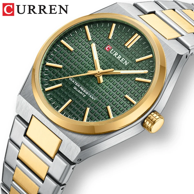 Curren 8439 CH – Gold Green For Men - Image 3