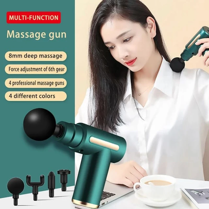 রিচার্জেবল মিনি গান ম্যাসাজার>Multifunctional Mini Electric Gun Massager - Image 3