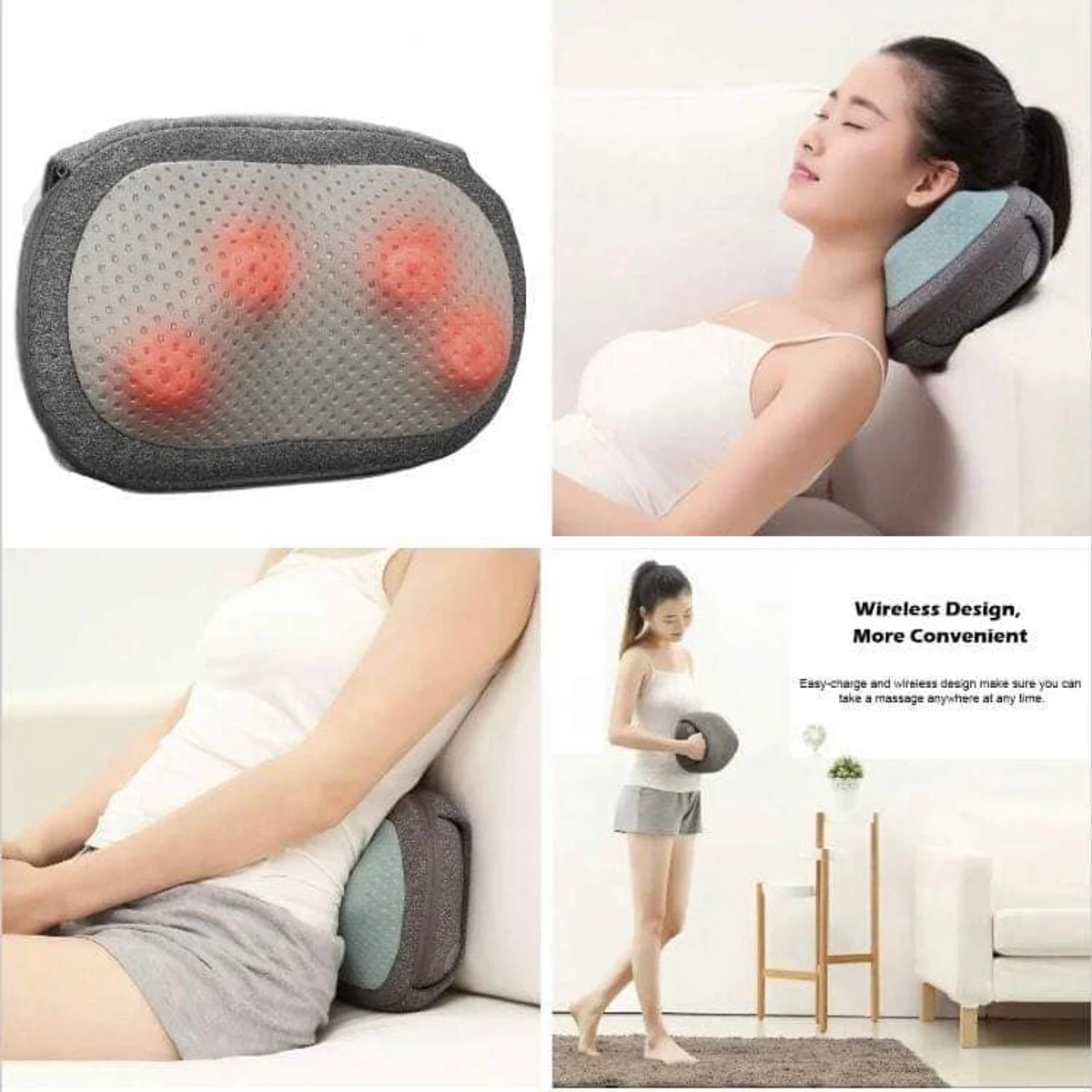 Xiaomi Lefan Smart Wireless 3D Massage Pillow One-touch Operation