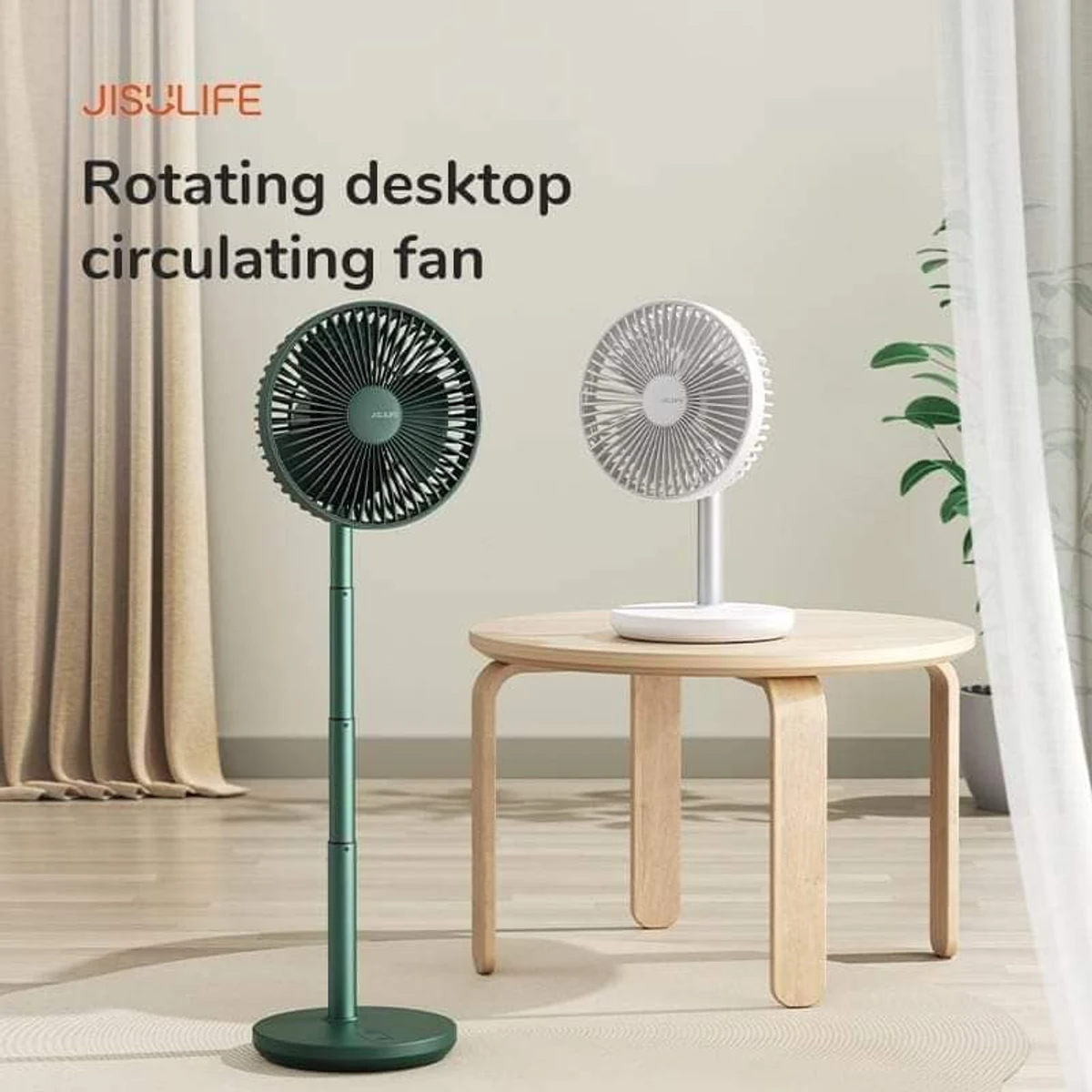 JISULIFE FA13P Oscillating Extendable Desk Fan 8000mAh