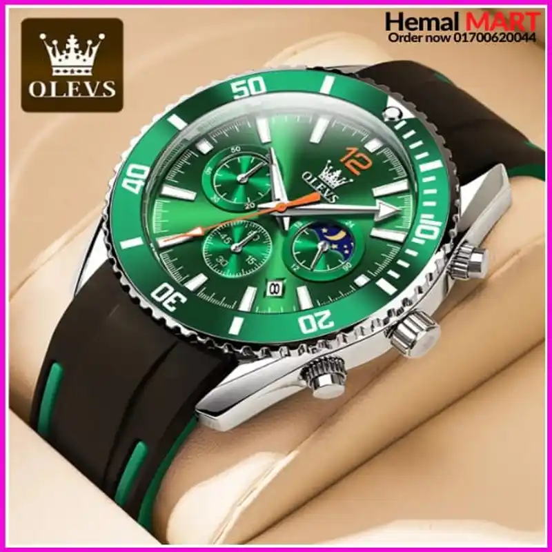 Olevs Watch Men Fashion Sports Quartz Full Steel Gold Business Mens Watches