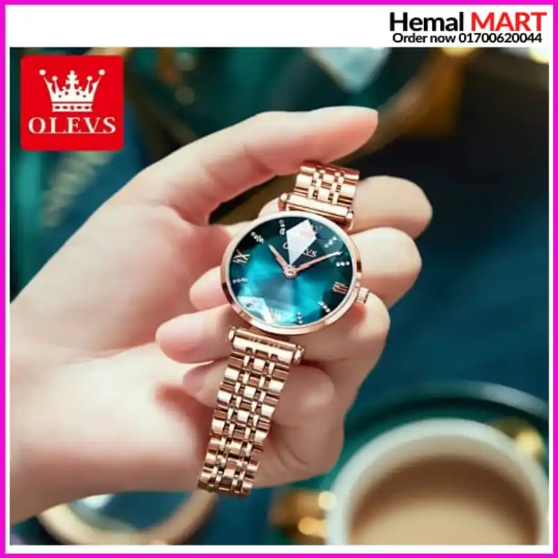 OLEVS New Fashion Women Quartz Watch Waterproof Classic Luxury Brand Lady Watch Stainless Steel Strap Watches