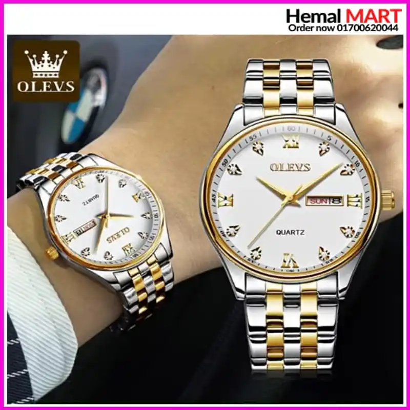 OLEVS New Fashion Women Quartz Watch Waterproof Classic Luxury Brand Lady Watch Stainless Steel Strap Watches