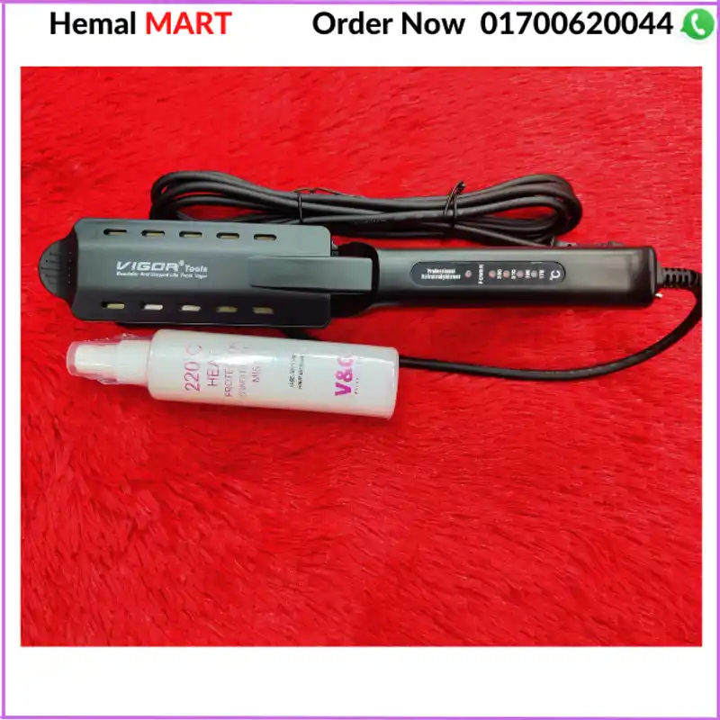 Vigor Hair Straightener & Serum