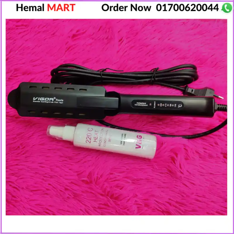 Vigor Hair Straightener & Serum