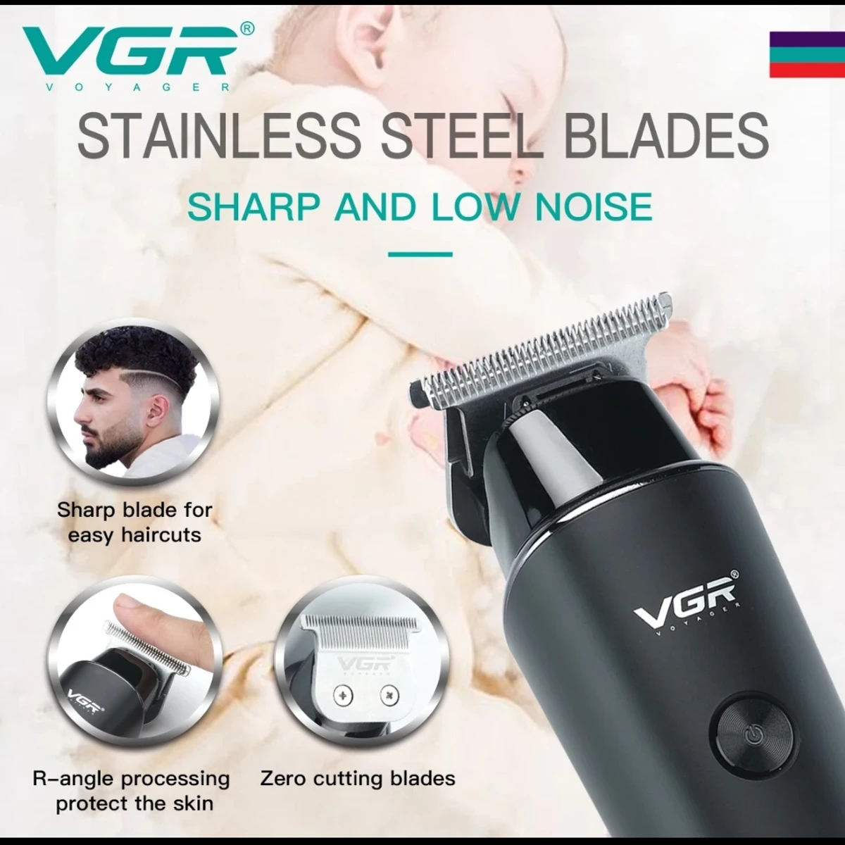 VGR V937 Professional Rechargeable Hair Trimmer - Image 6