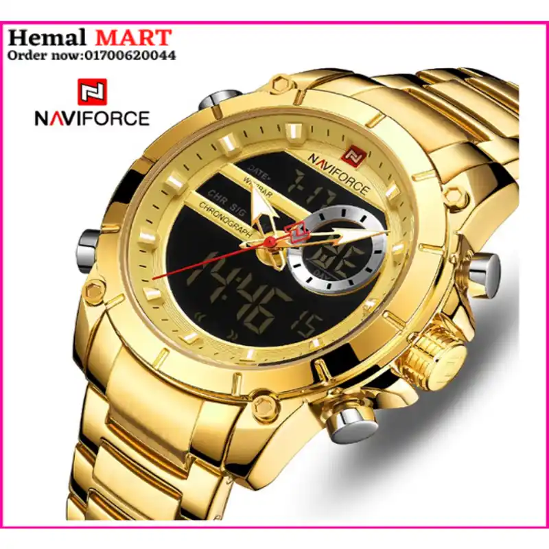 naviforce watch gold - Image 1