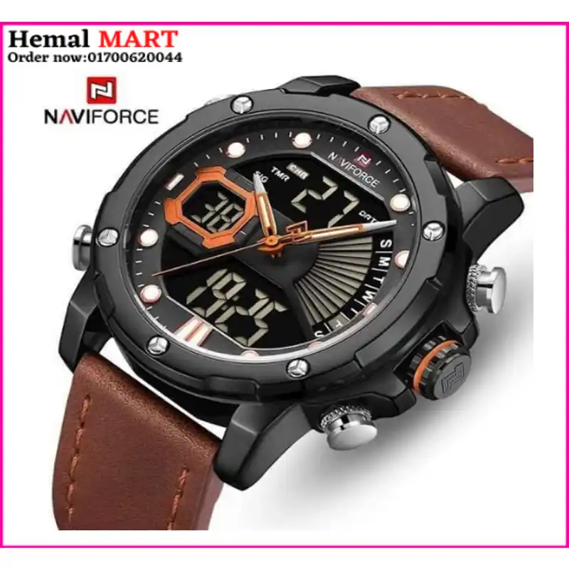 Naviforce 9172 Nitro Men Leather Watch - Image 2