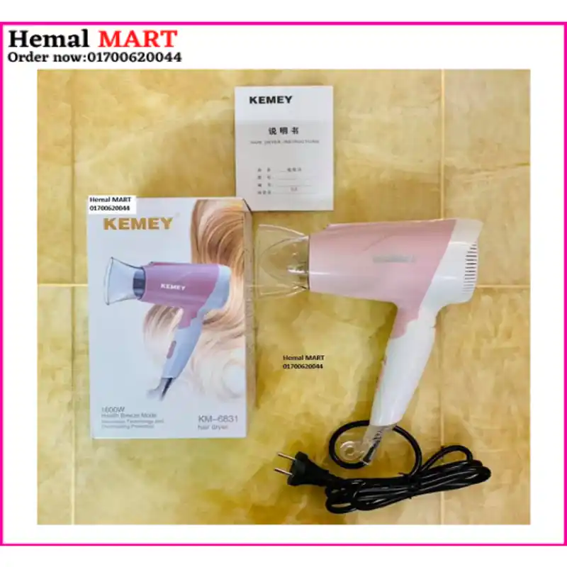 Kemei Km-6831 Mini Hair Dryer