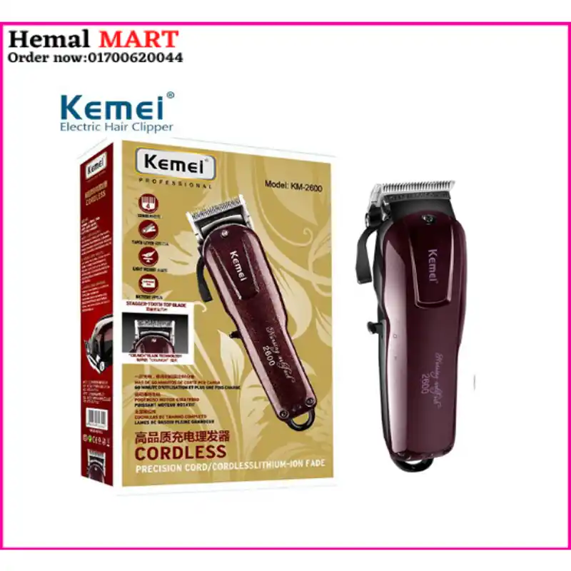 Kemei KM-2600 Beard Trimmer Hair Clipper - Image 1