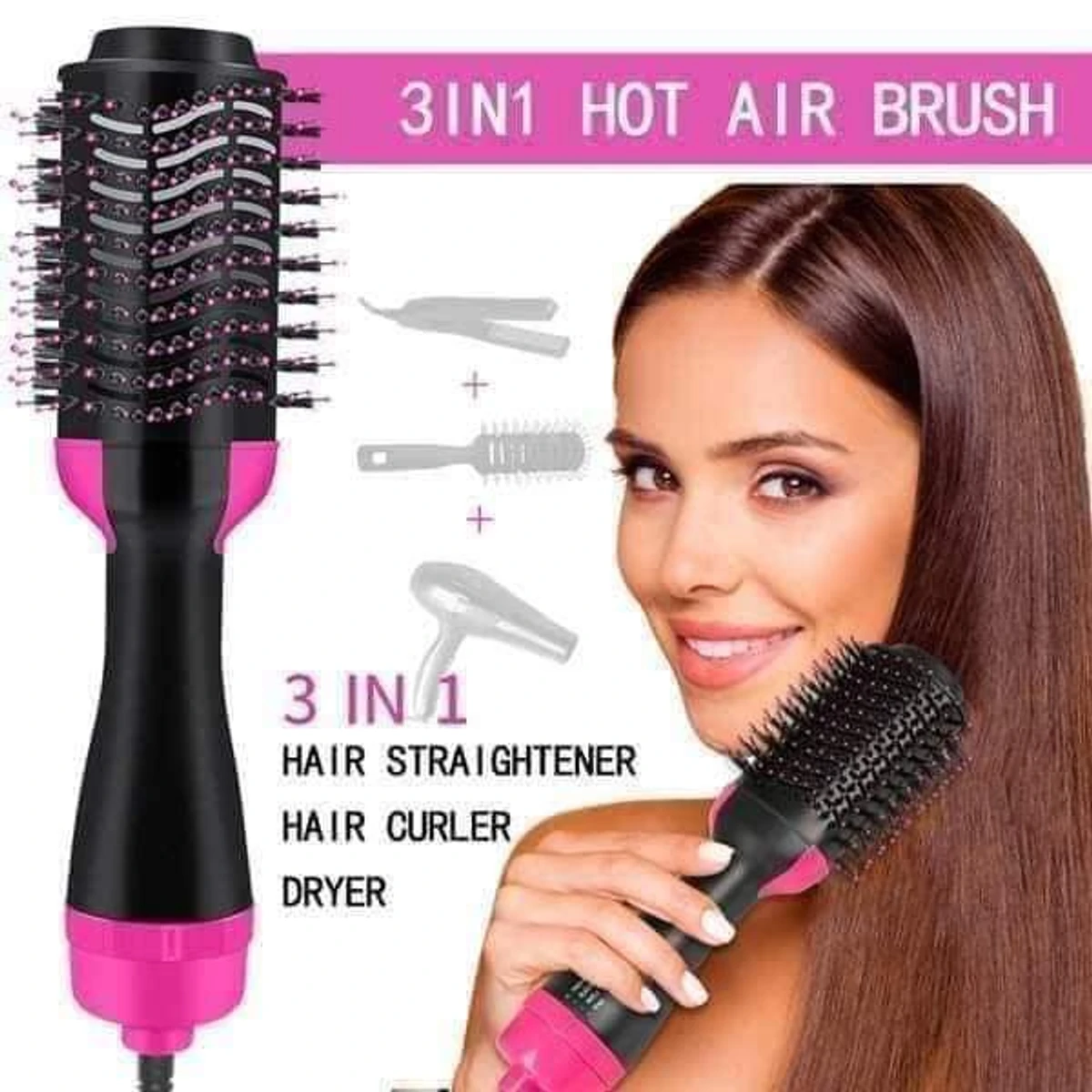 One step hair straightener brush - Image 3