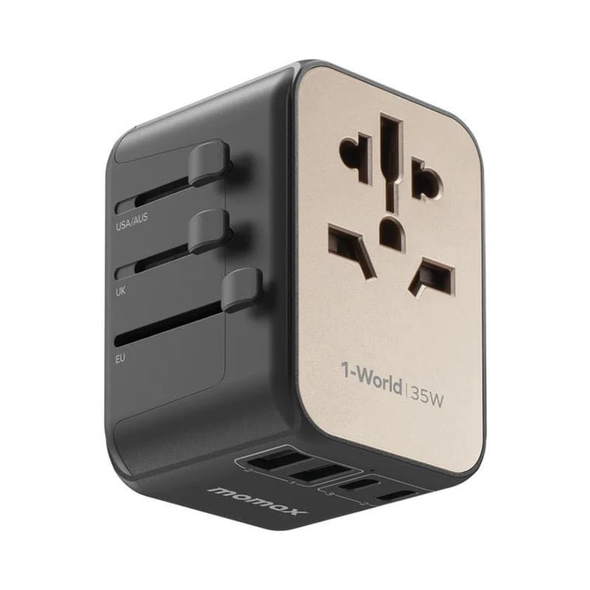 Momax 1-World PD35W 5 Ports + AC Travel Adapter