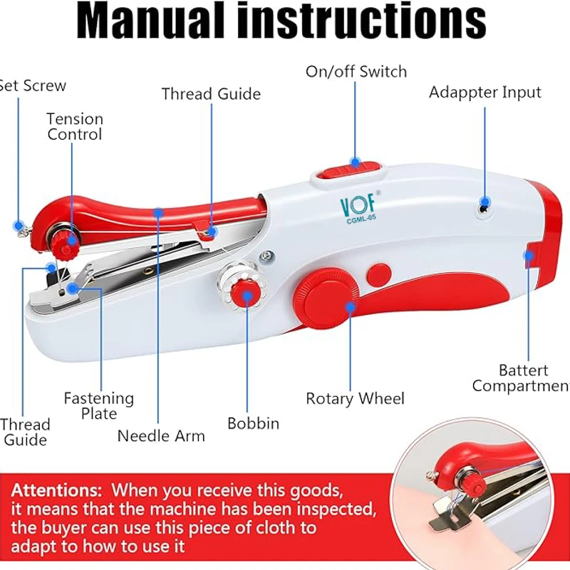 Mini Handheld Sewing Machine VOF CGML-05 - Image 4