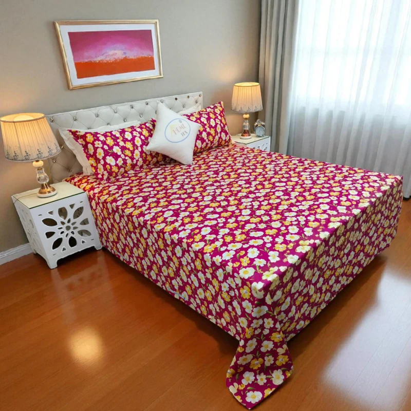 Home Tex Twill Cotton Bedsheet