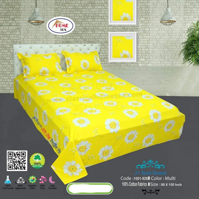 Home Tex j1 cotton Bedsheet