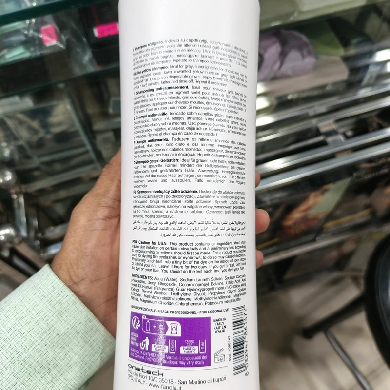 Fanola No Yellow Shampoo 1000ml - Image 3