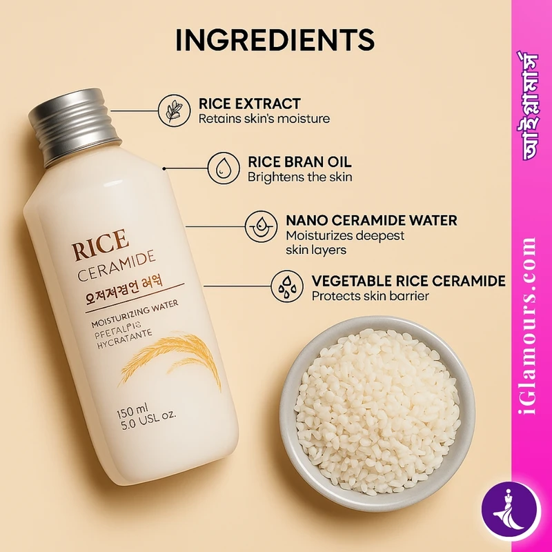 The Face Shop Rice Ceramide Moisturizing Emulsion | 150 ML - Image 4