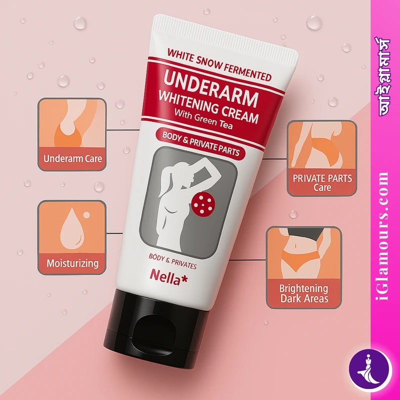 Nella White Snow Fermented Underarm Whitening Cream White Green Tea | 50 ML - Image 5