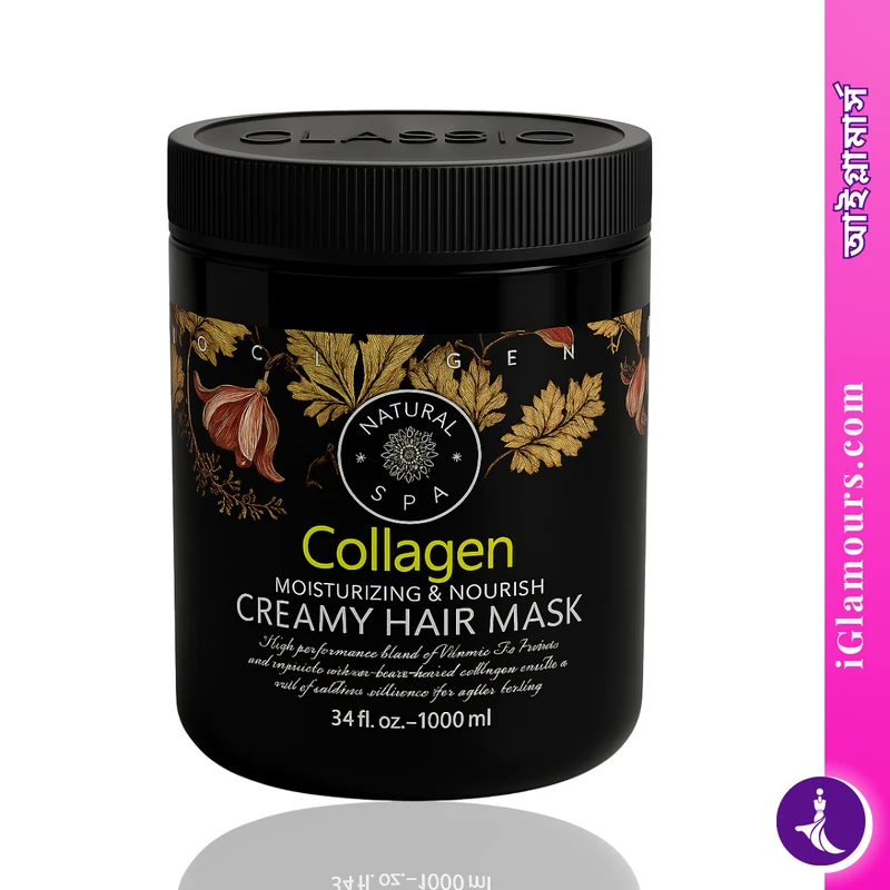 Collagen Creamy Moisturizing & Nourishing Hair Mask 1000ML - Image 3