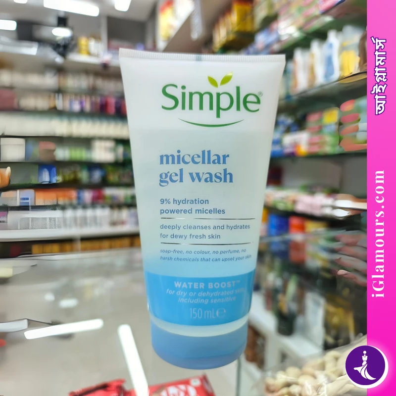 Simple Water Boost Micellar Facial Gel Wash 150ml