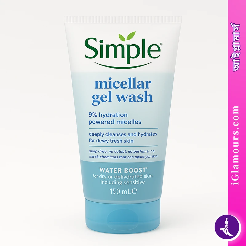 Simple Water Boost Micellar Facial Gel Wash 150ml