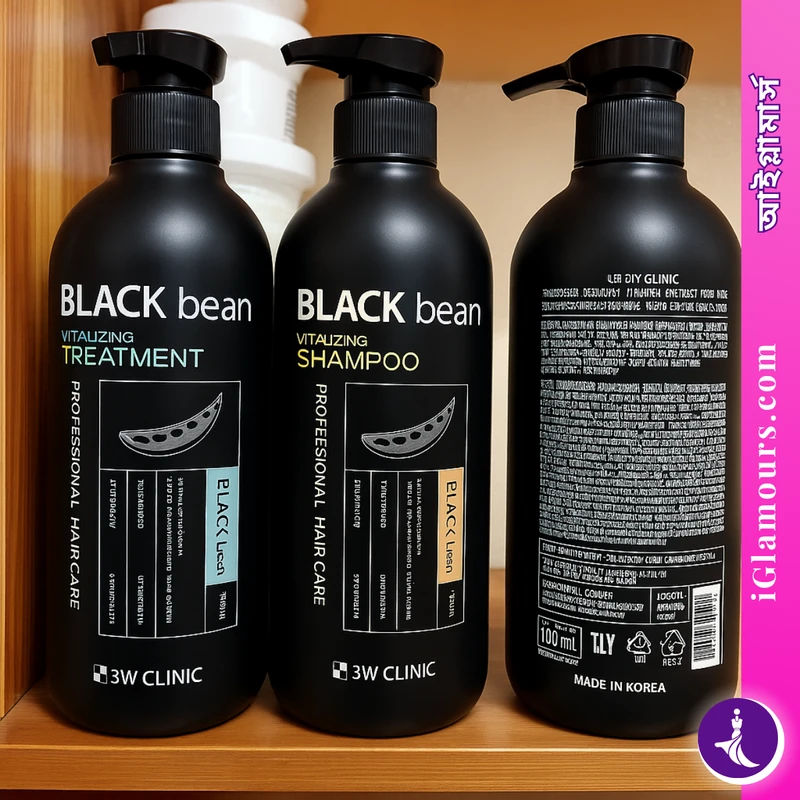 3W Clinic Black Bean Shampoo | 500ML - Image 4