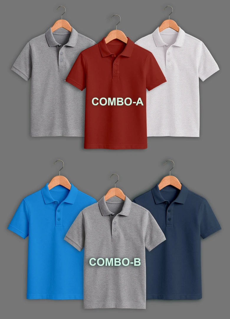 Men's PK Premium Cotton Polo Shirt Combo Offer
