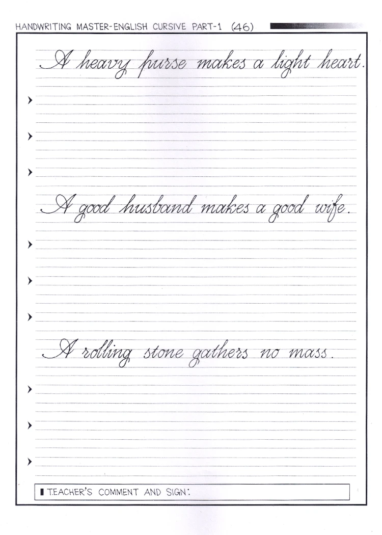 হাতের লেখার কারিগর-English Cursive-Part One - Image 9