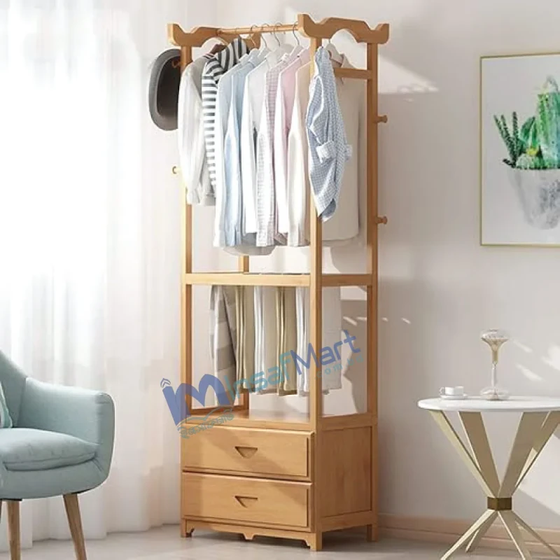 Wooden Multi Layer Alna | Simple And Modern Clothes Rack