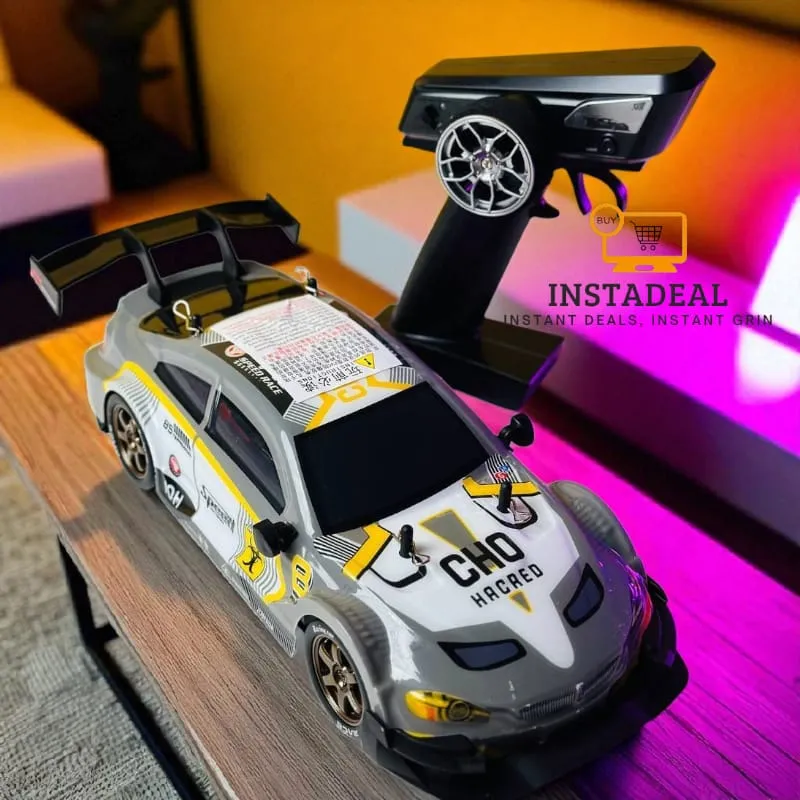 Remote Control RC Drift Sports Car – Yellow - Image 3