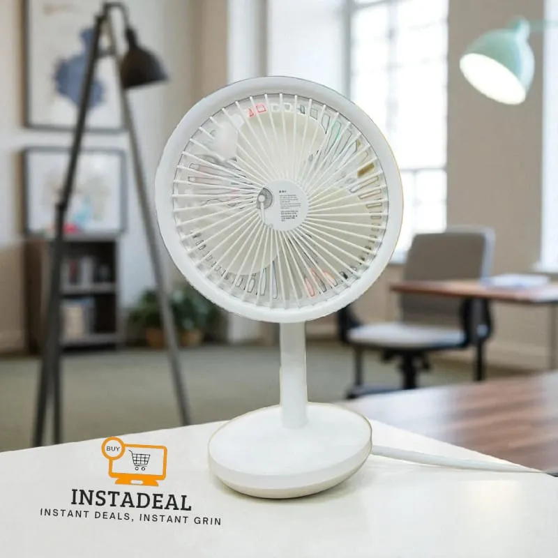 Xiaomi AISOLOVE F5 4000mAh Rechargeable Desk Fan – White Color