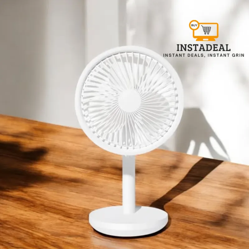 Xiaomi AISOLOVE F5 4000mAh Rechargeable Desk Fan – White Color - Image 3
