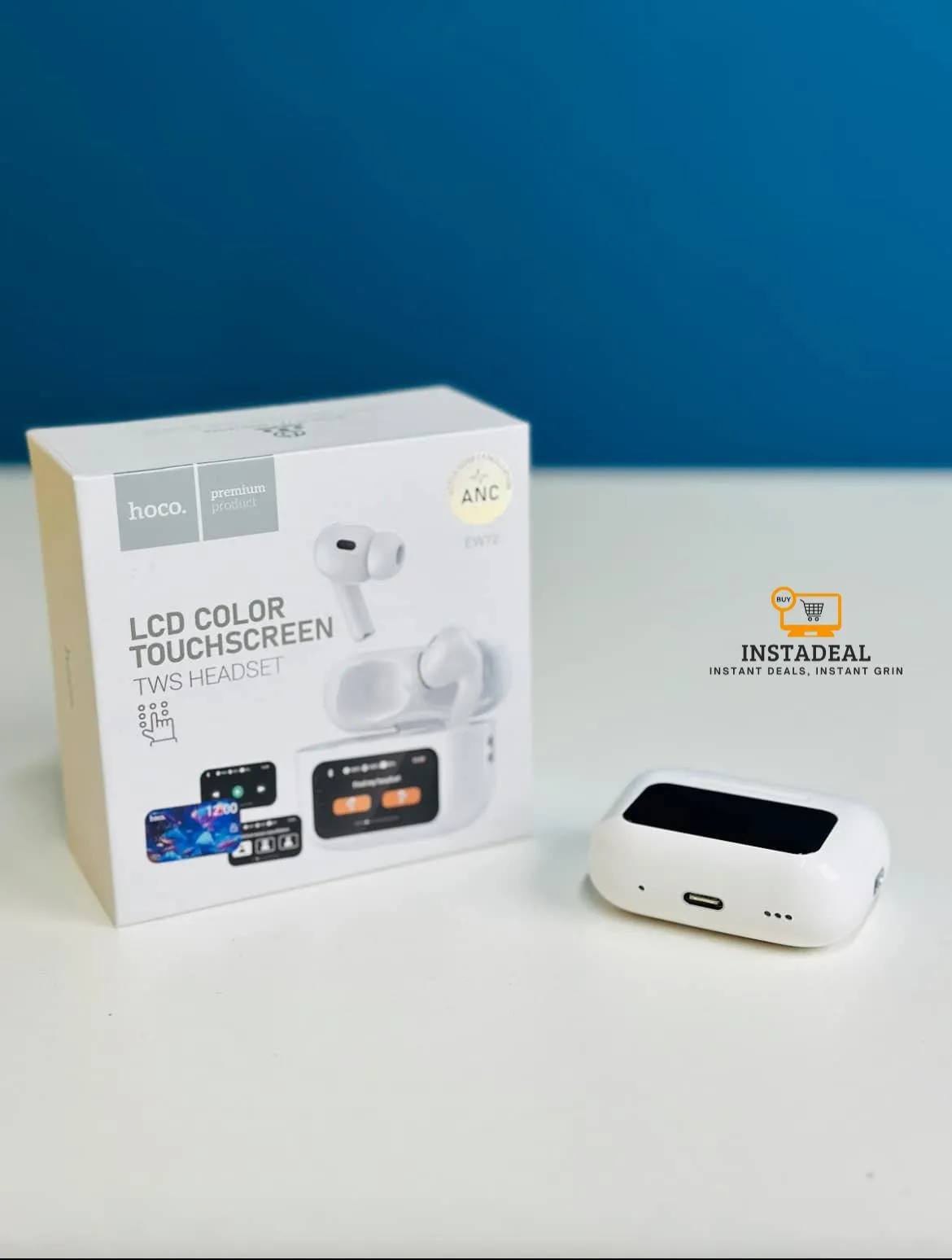 Hoco EW72 ANC TWS Earbuds With HD Display - Image 5