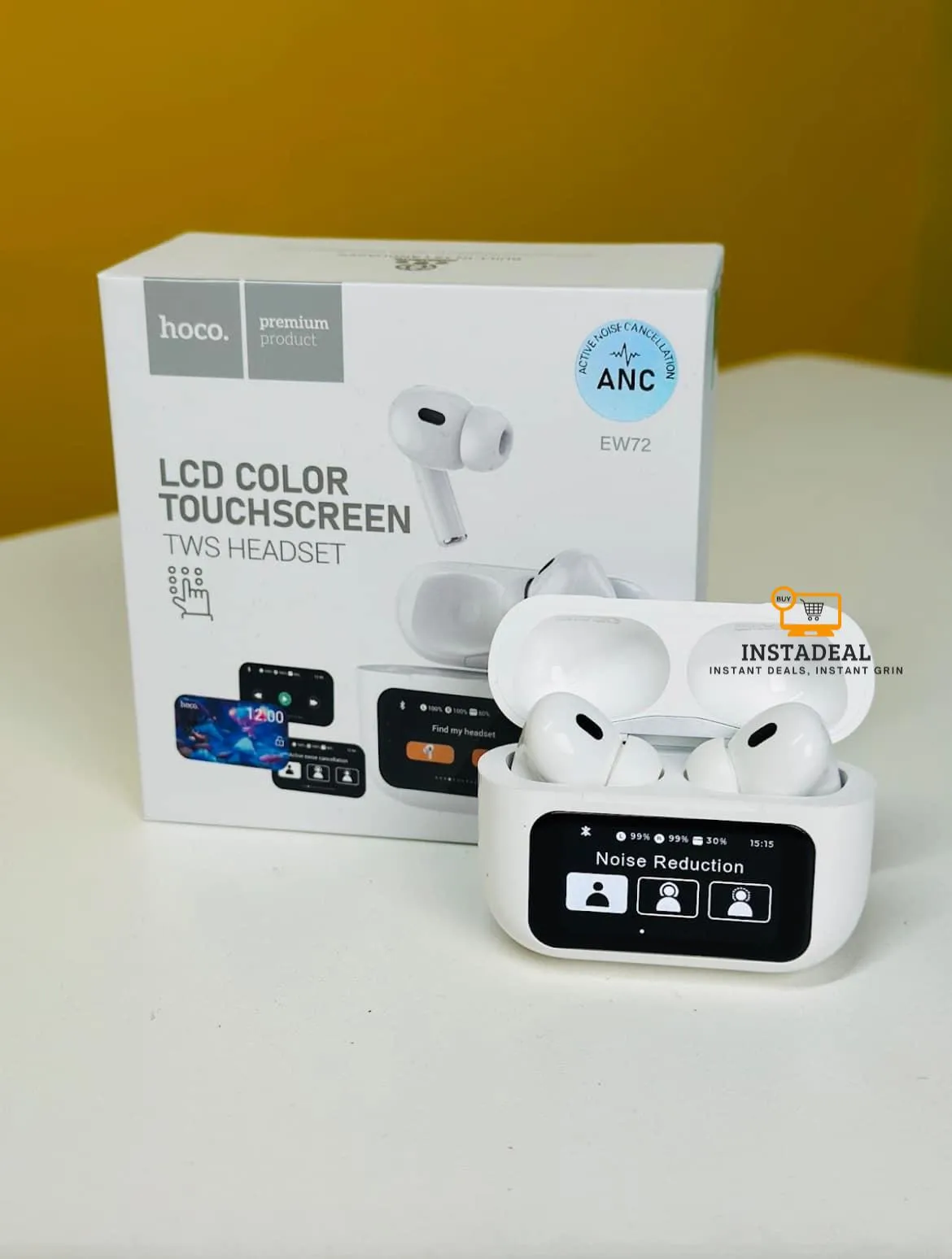 Hoco EW72 ANC TWS Earbuds With HD Display - Image 6