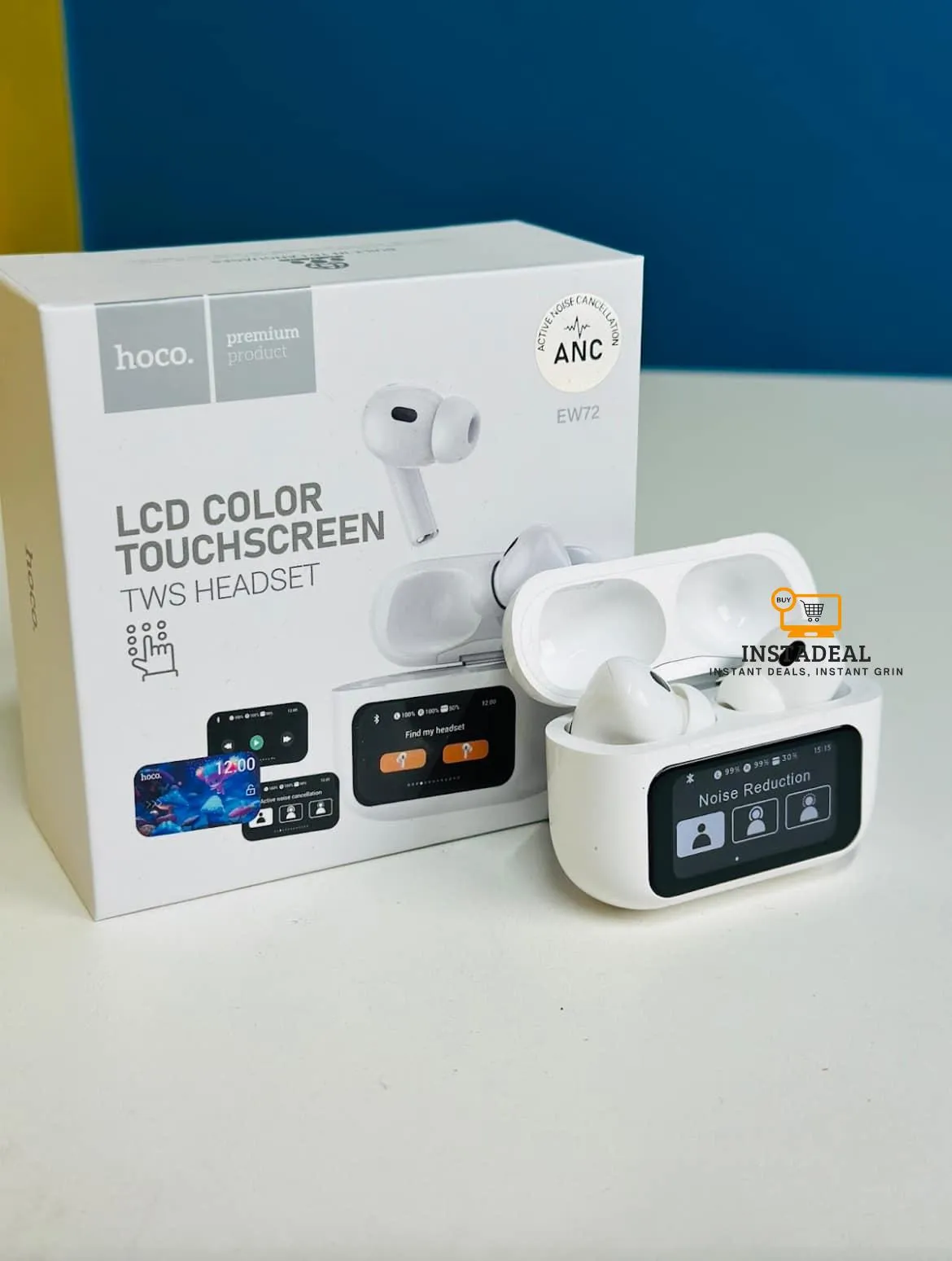 Hoco EW72 ANC TWS Earbuds With HD Display - Image 7