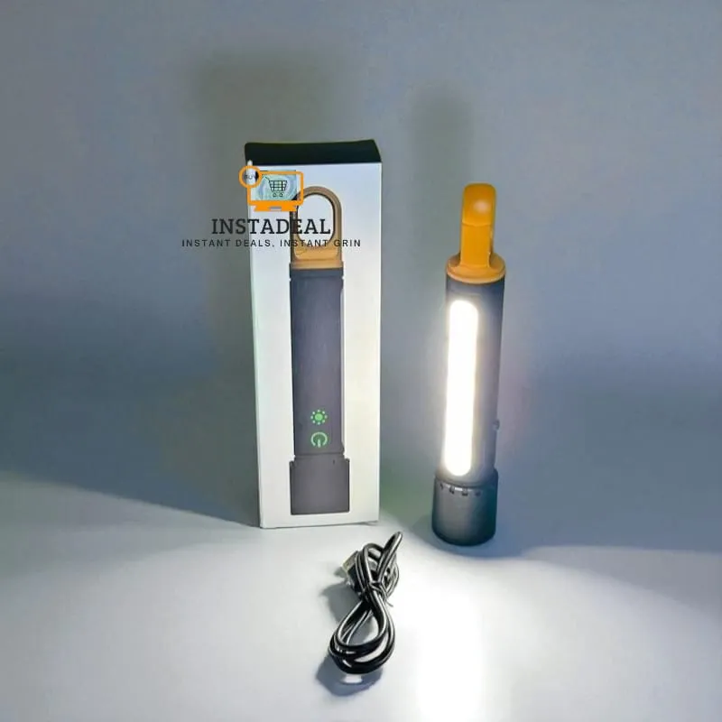 GearUP K57 PRO Rechargeable High Power Flashlight + Large COB Light with 5000mAh Lithium Battery