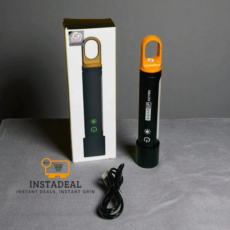 GearUP K57 PRO Rechargeable High Power Flashlight + Large COB Light with 5000mAh Lithium Battery - Image 3