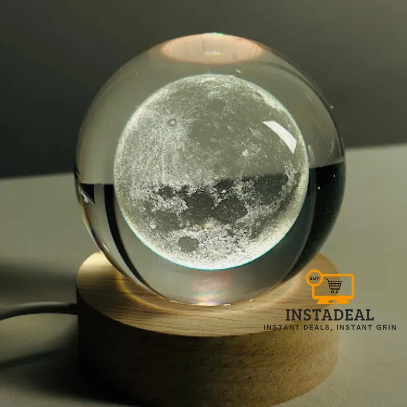 3D Crystal Ball – Moon