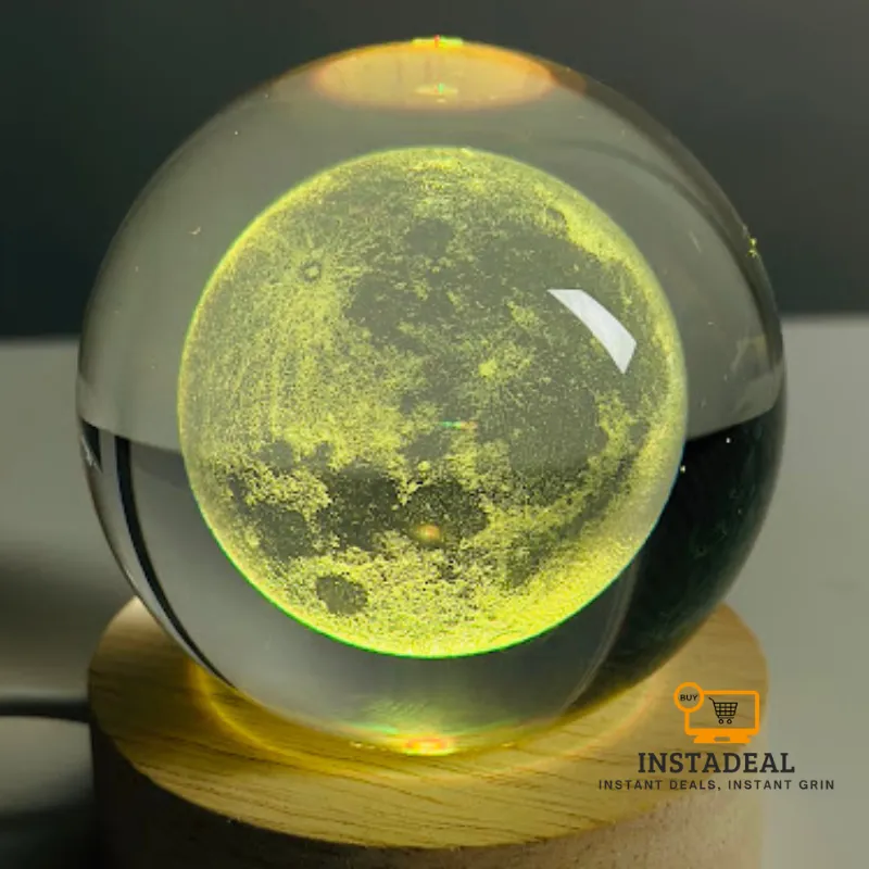 3D Crystal Ball – Moon